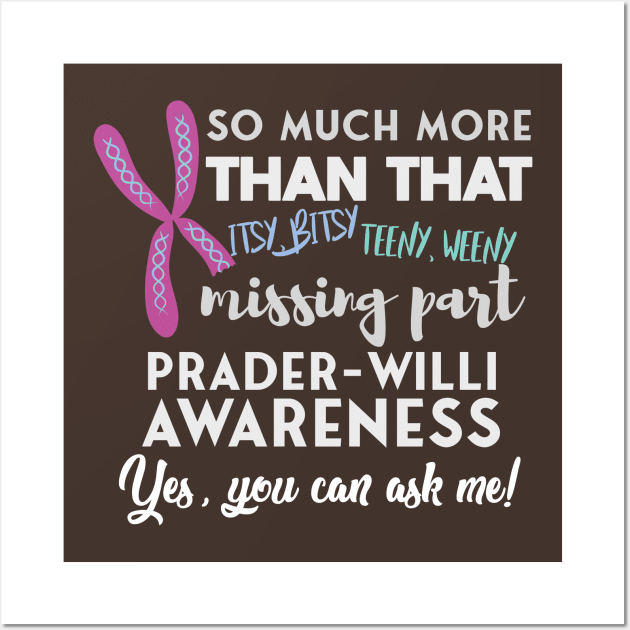 Prader Willi Awareness Wall Art by SpanglishFaith